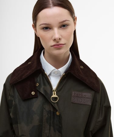  Barbour X Erdem Beauflower Yağlı Ceket