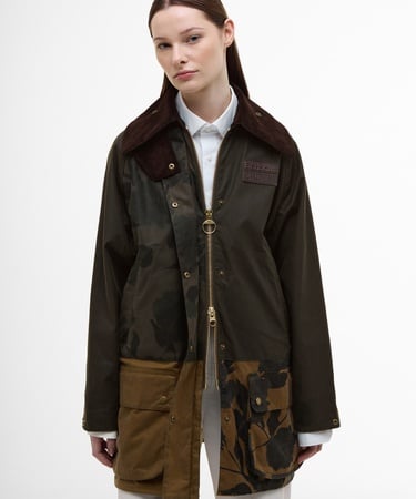  Barbour X Erdem Beauflower Yağlı Ceket
