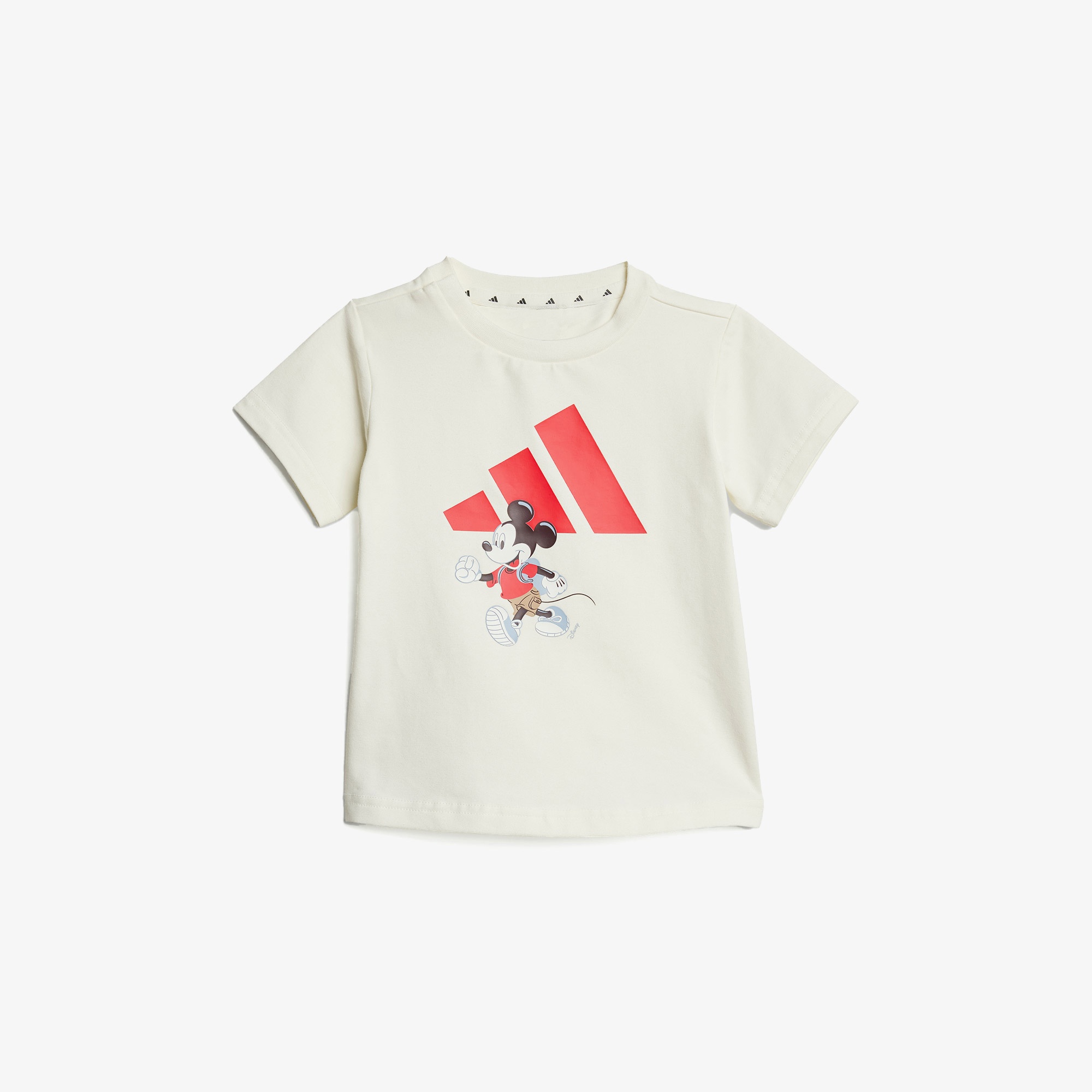 adidas Disney Mickey Mouse Çocuk Beyaz/Kırmızı Şort Takımı