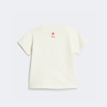  adidas Disney Mickey Mouse Çocuk Beyaz/Kırmızı Şort Takımı