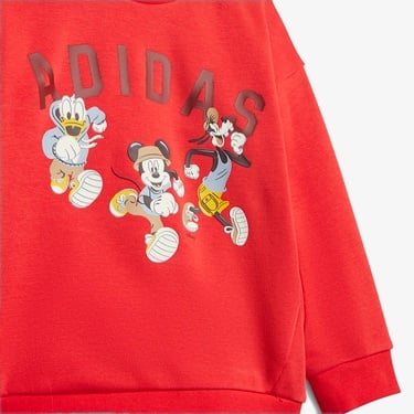  adidas Disney Mickey Mouse Kırmızı Bebek Eşofman Takımı