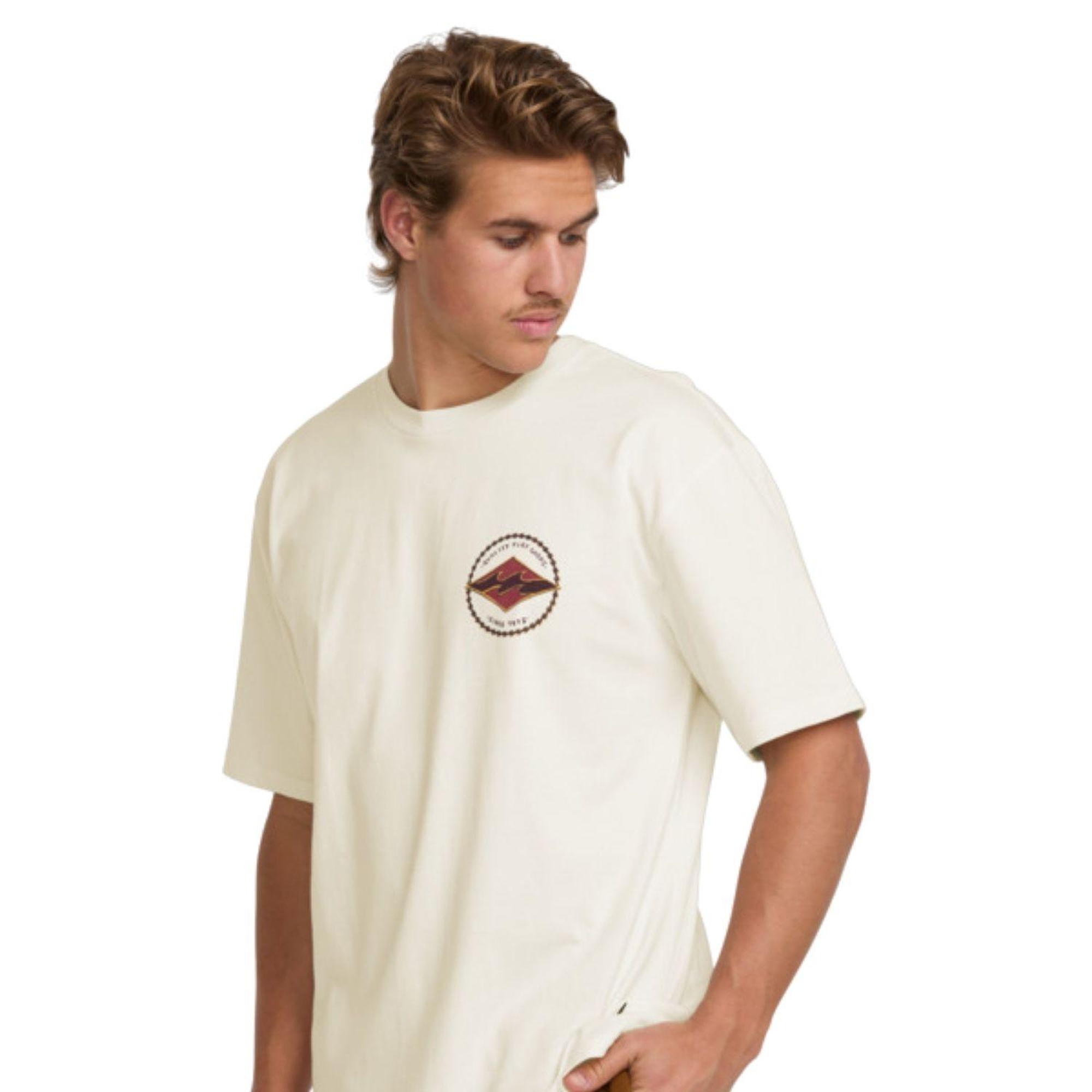 Billabong Rotor Diamond Regular Erkek Beyaz Tişört