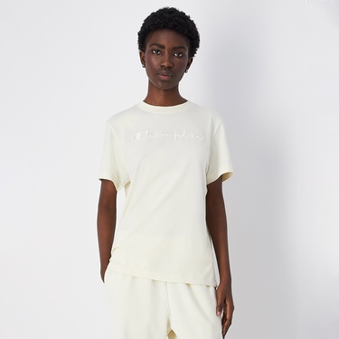  Champion Icons SS Kadın Bej T-Shirt