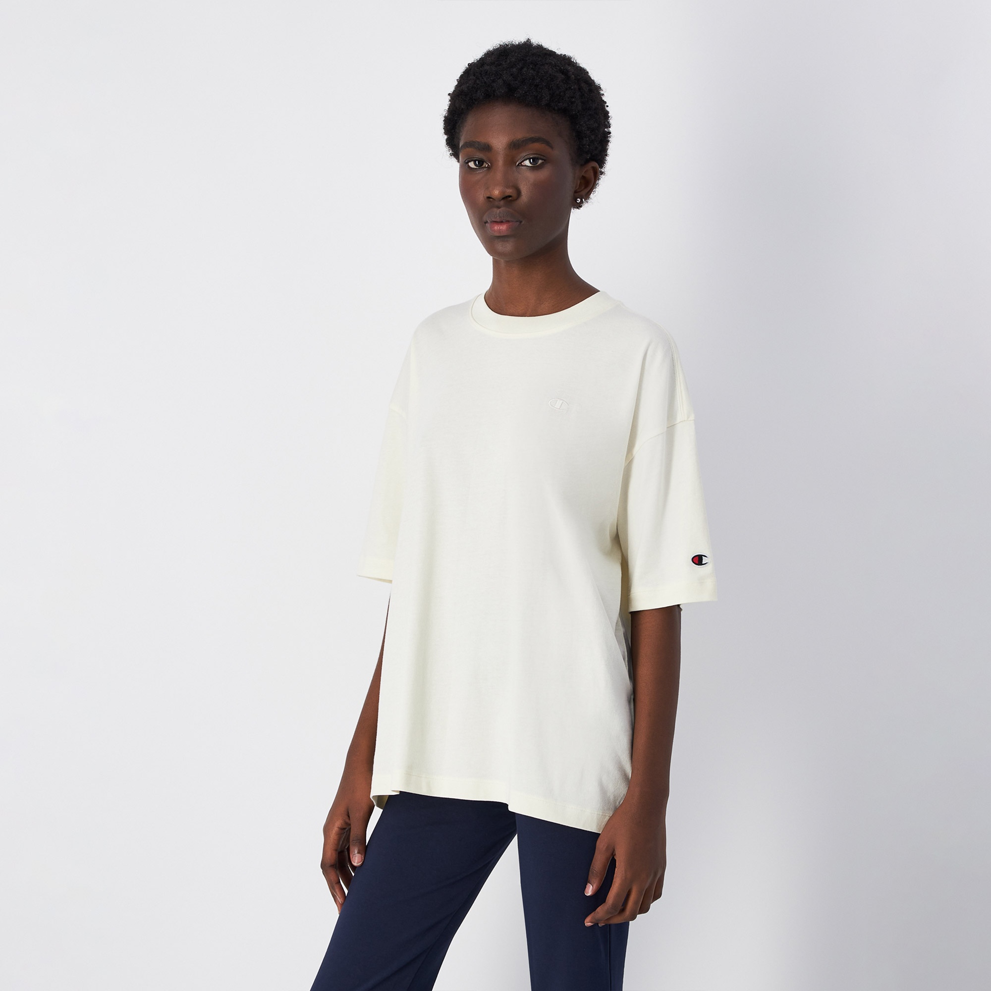 Champion SS Kadın Beyaz T-Shirt