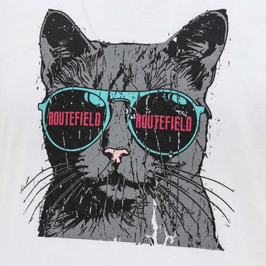  Routefield Tassilo Erkek Beyaz Tişört