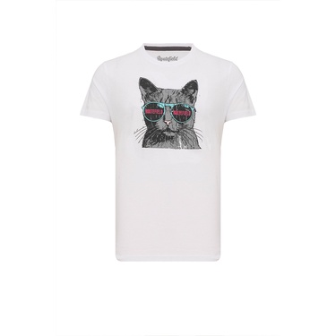  Routefield Tassilo Erkek Beyaz Tişört