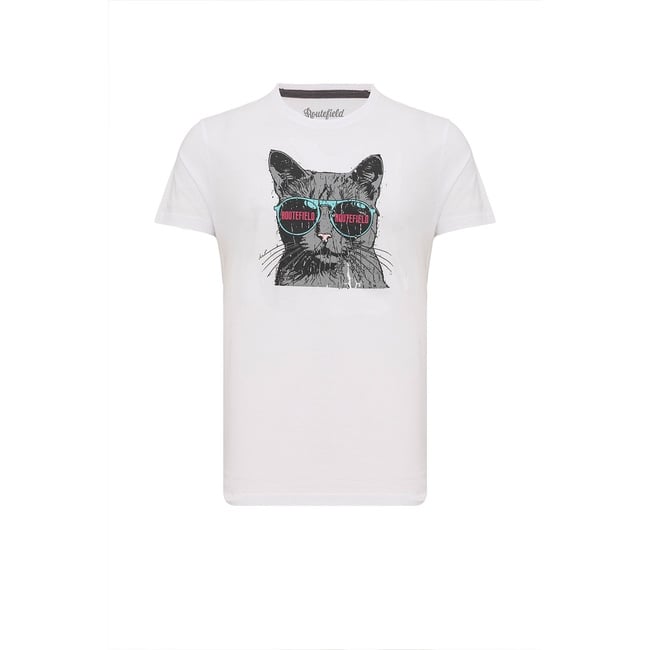  Routefield Tassilo Erkek Beyaz Tişört