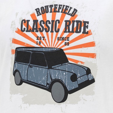  Routefield Truman Erkek Beyaz Tişört