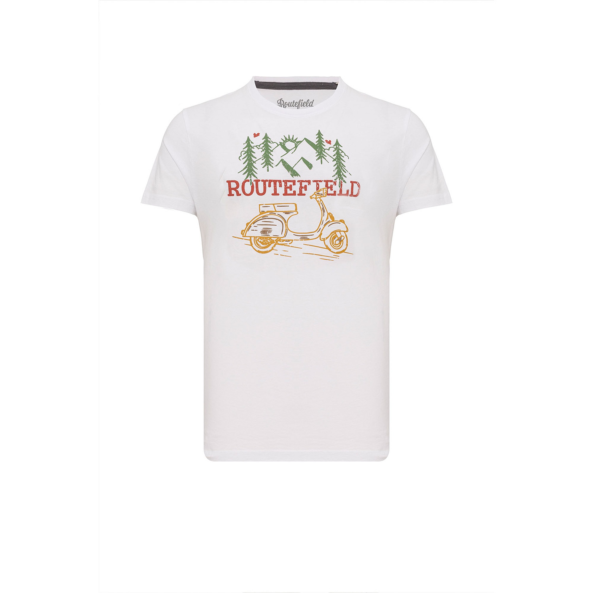 Routefield Thane Erkek Beyaz Tişört