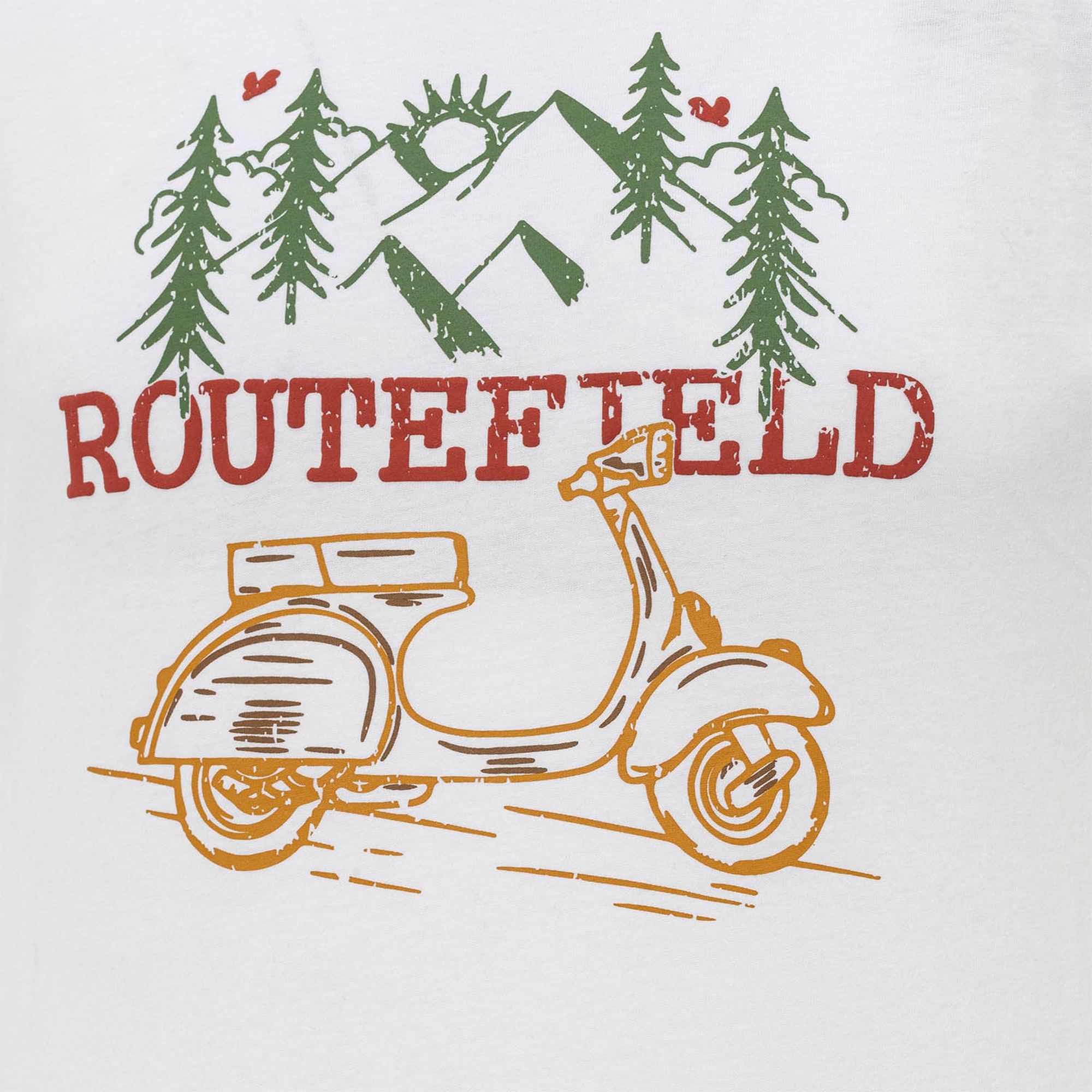 Routefield Thane Erkek Beyaz Tişört