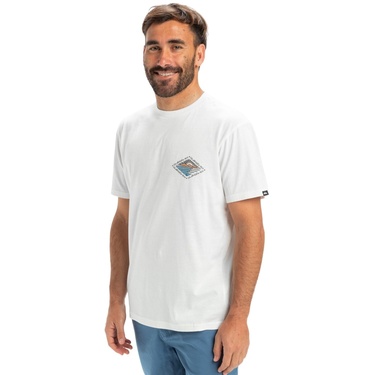  Quiksilver Evo Future Islands Erkek Beyaz Tişört