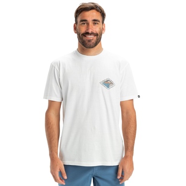  Quiksilver Evo Future Islands Erkek Beyaz Tişört
