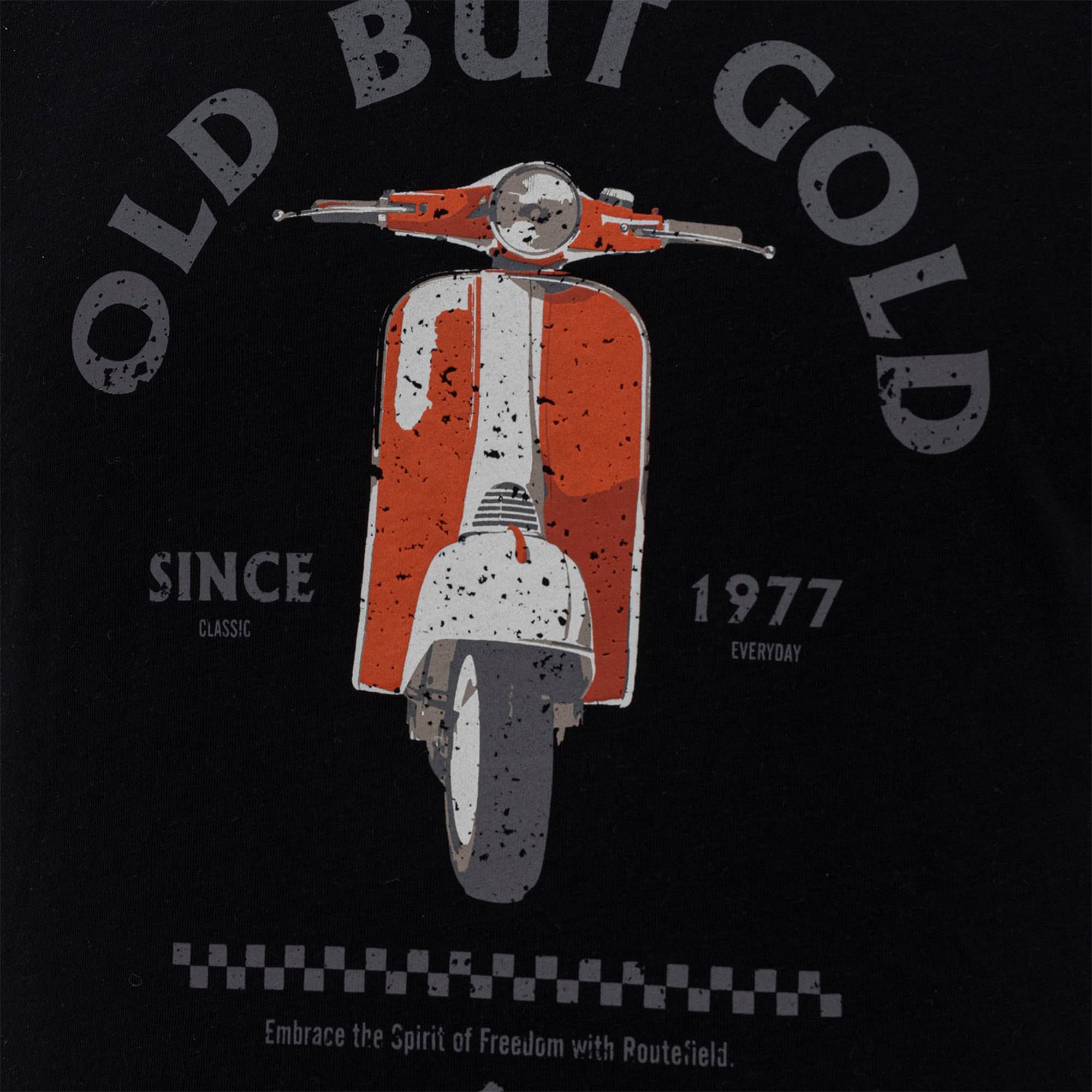 Routefield Taft Erkek Siyah Tişört