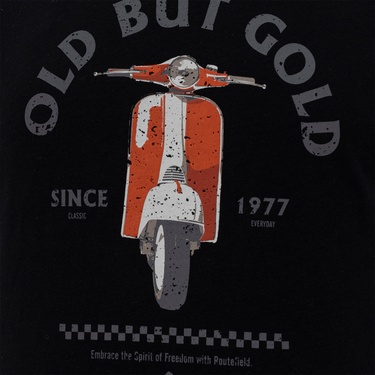  Routefield Taft Erkek Siyah Tişört