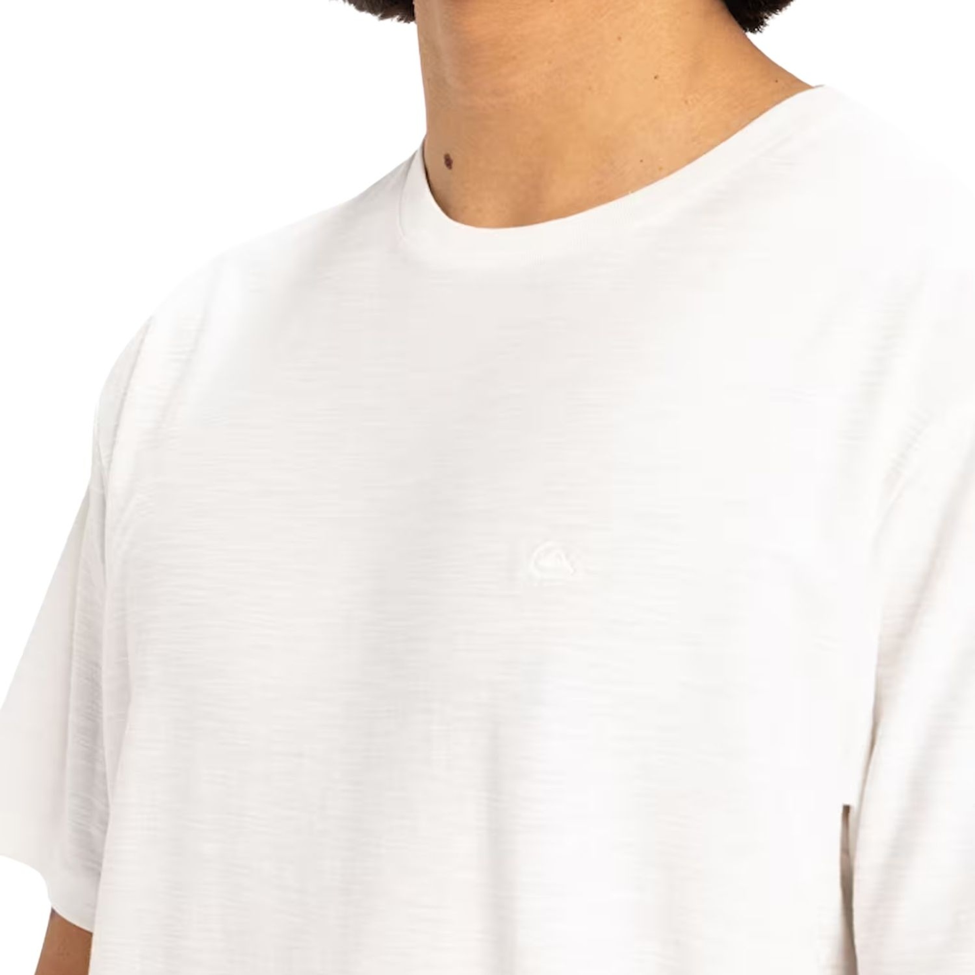 Quiksilver Slub Roundneck Erkek Beyaz Tişört