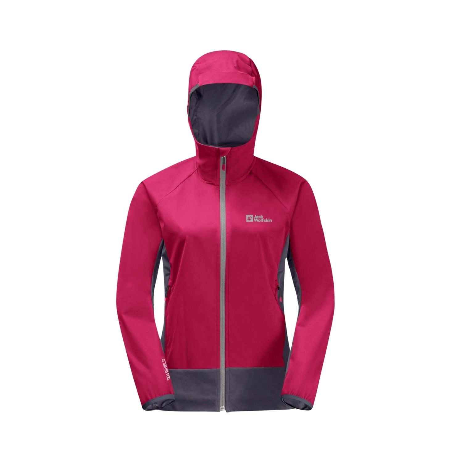  Jack Wolfskin Eagle Peak II Hoody Kadın Mor Outdoor Ceketi