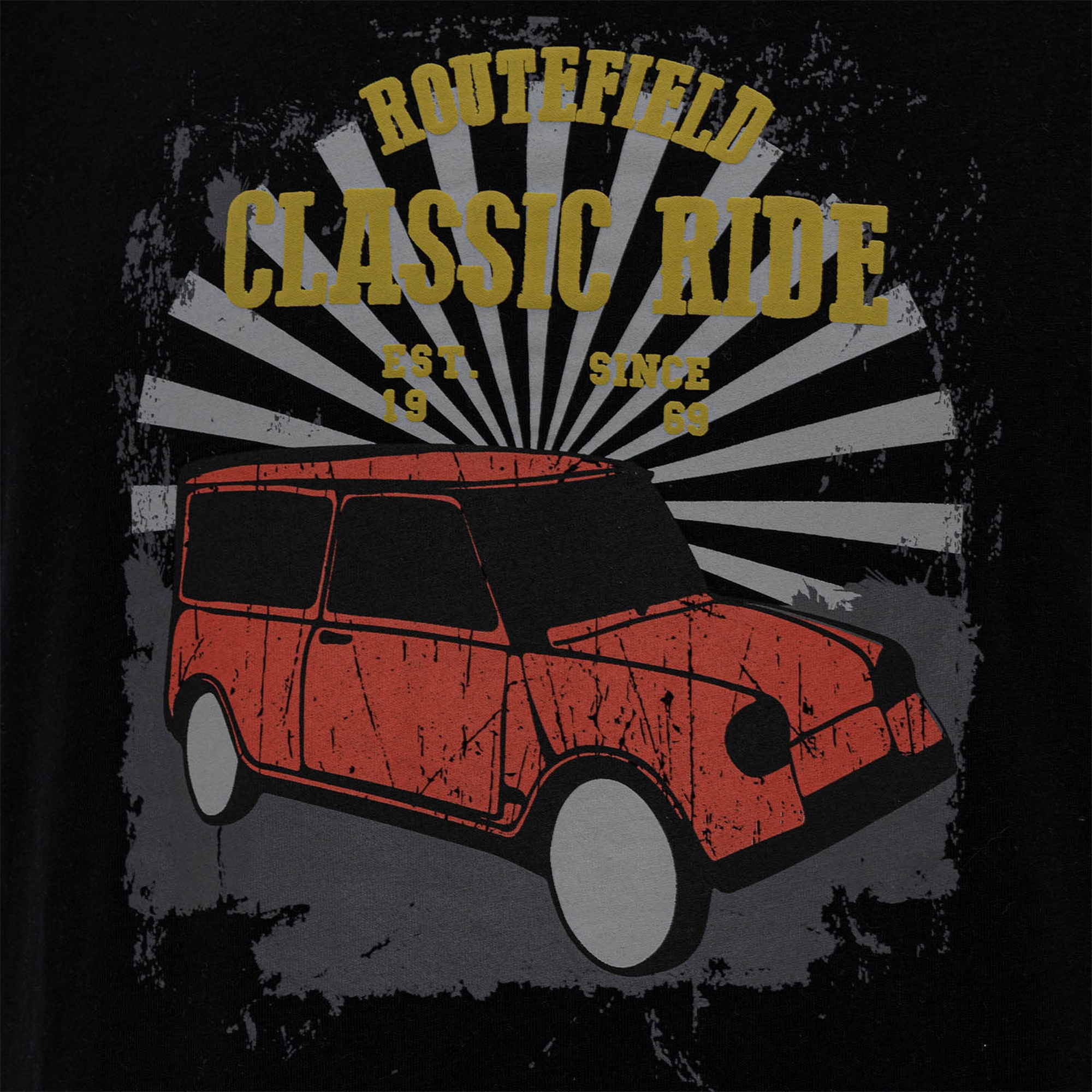 Routefield Truman Erkek Siyah Tişört