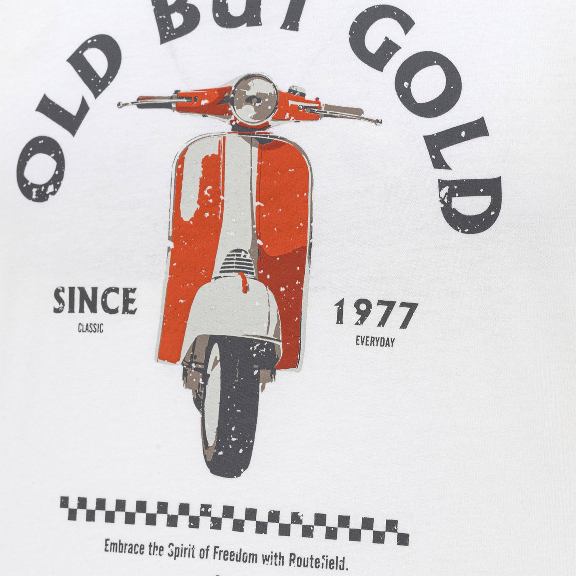 Routefield Taft Erkek Beyaz Tişört