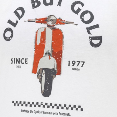  Routefield Taft Erkek Beyaz Tişört