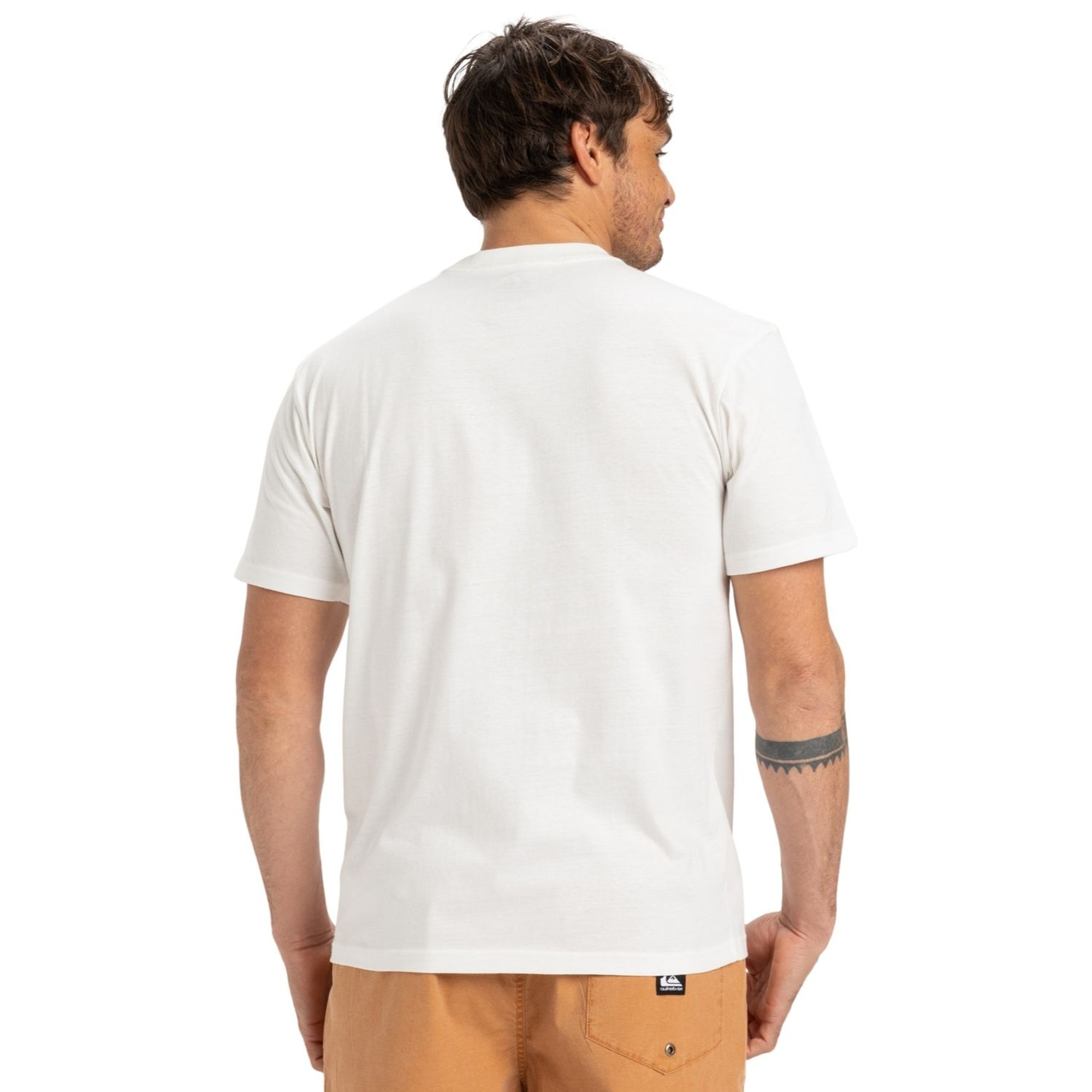 Quiksilver Evo Endless Type Erkek Beyaz Tişört