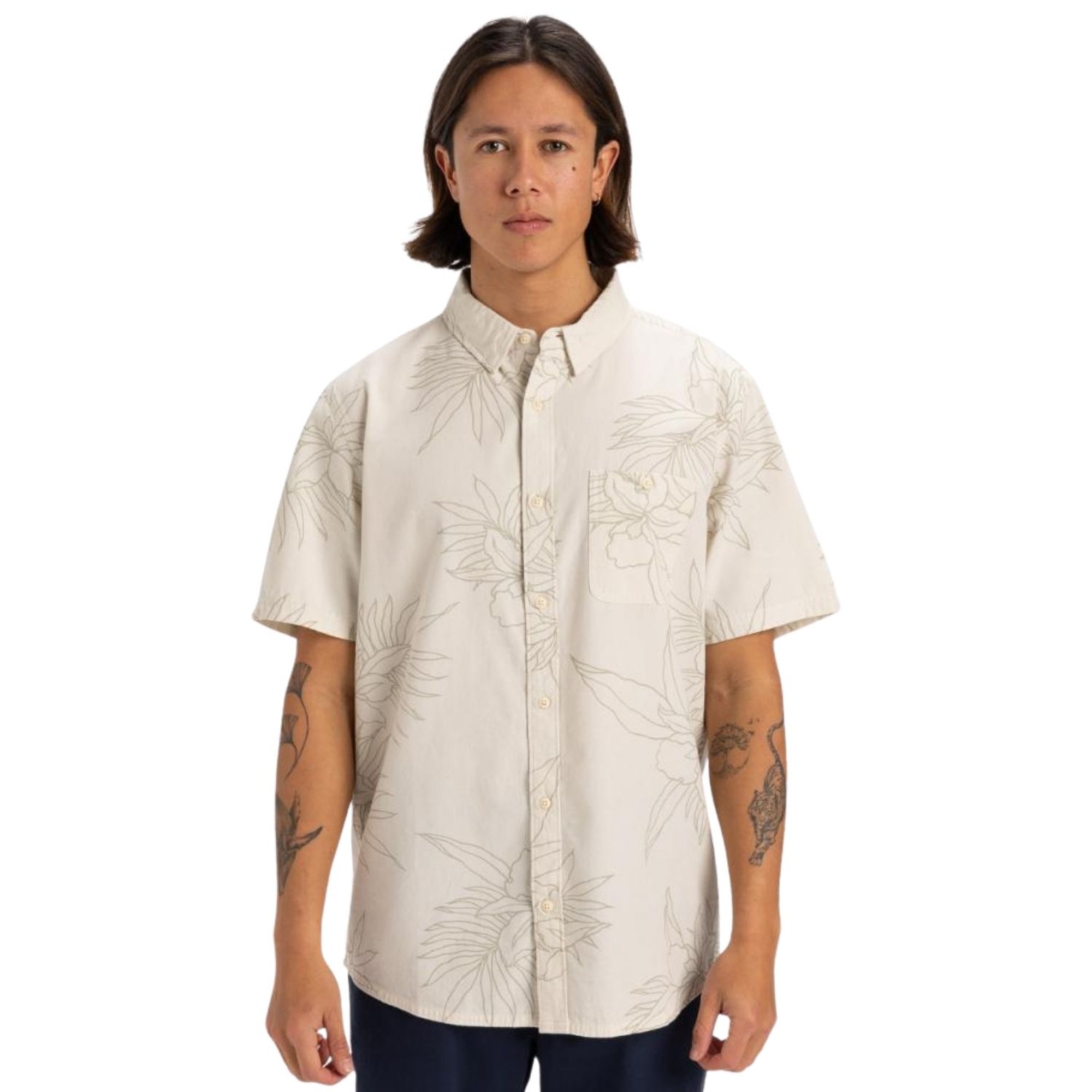 Quiksilver Gawanhill Erkek Bej Gömlek