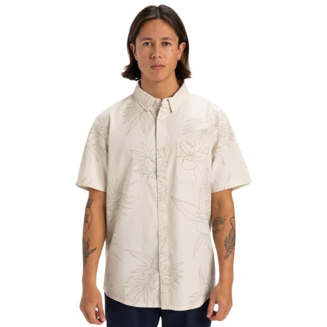  Quiksilver Gawanhill Erkek Bej Gömlek