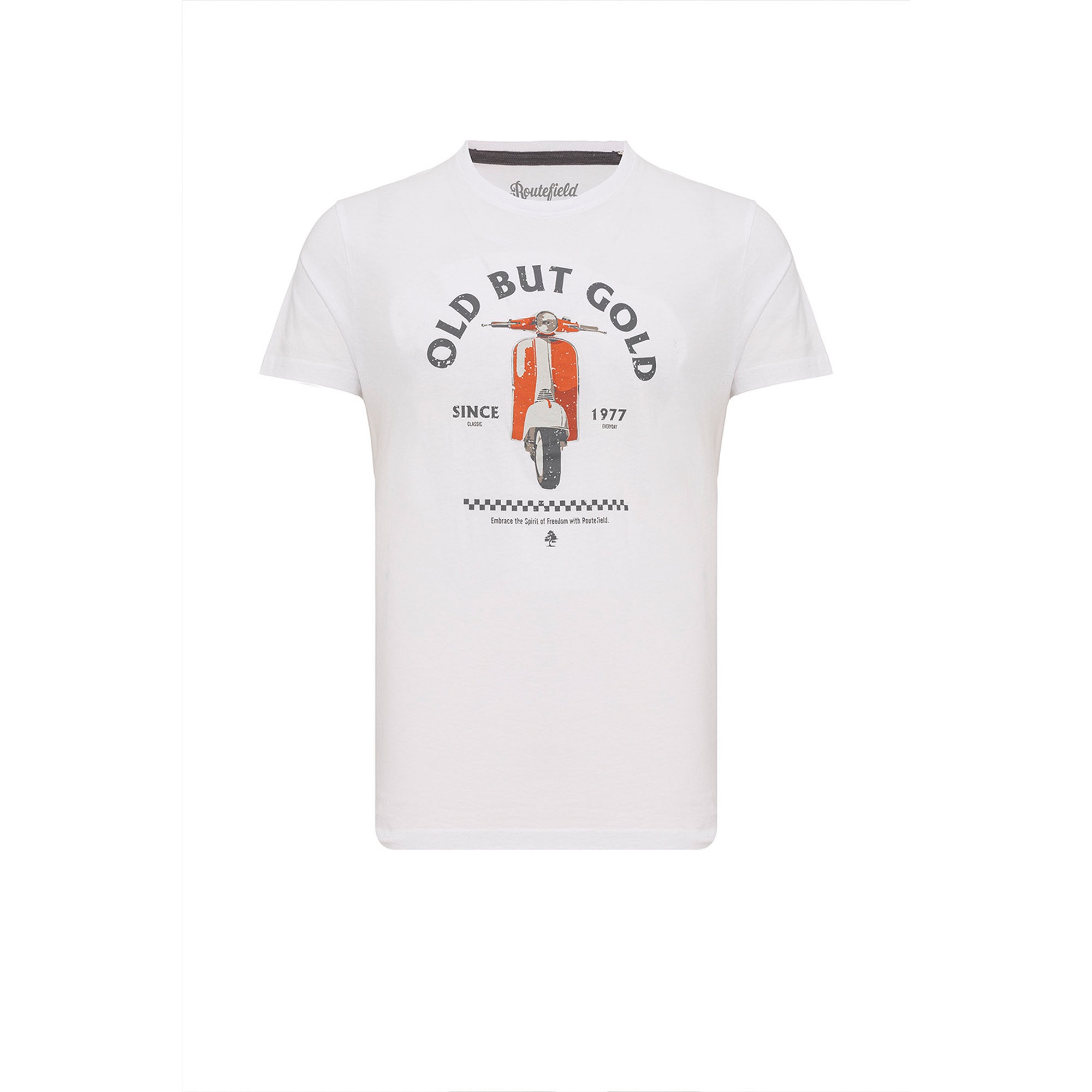 Routefield Taft Erkek Beyaz Tişört