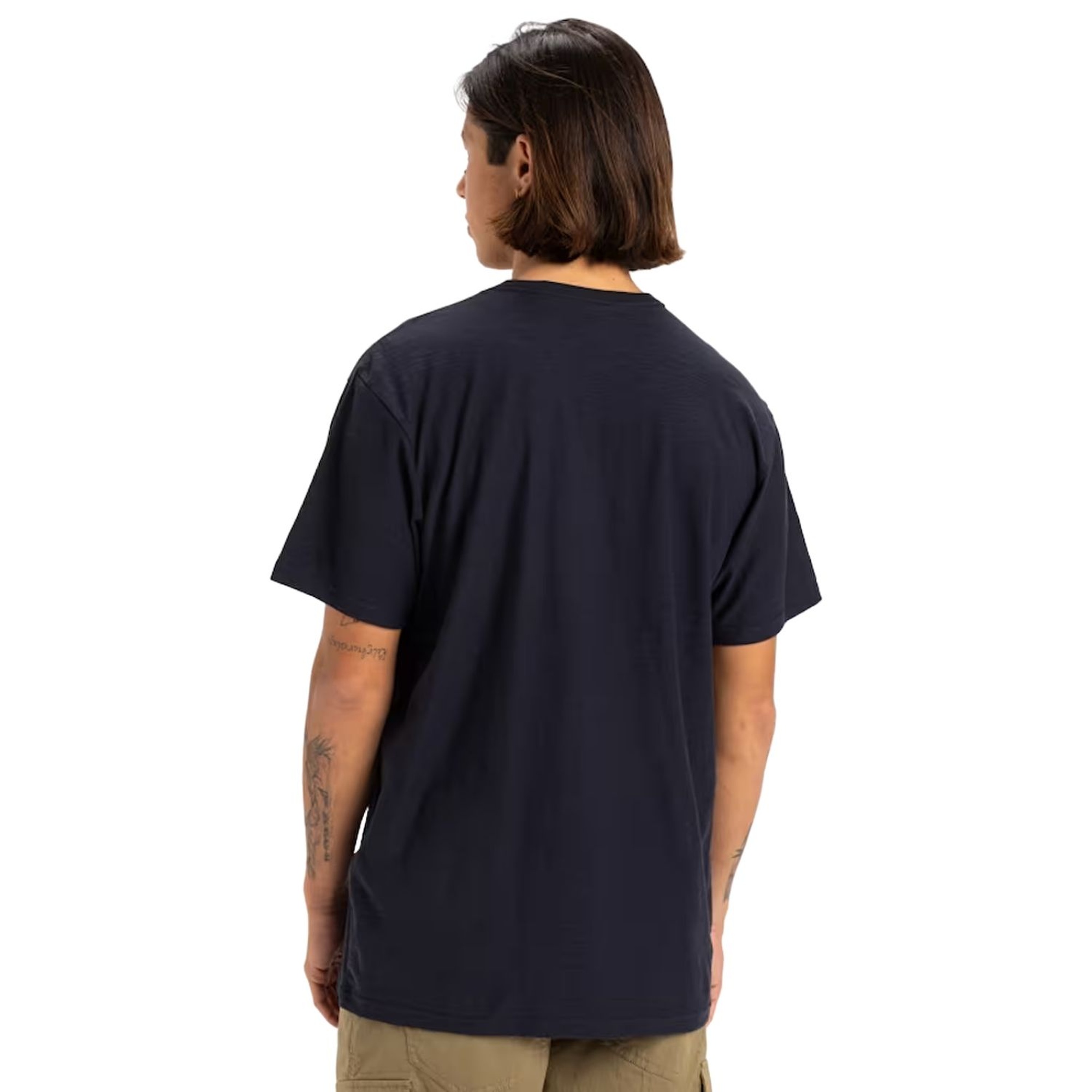 Quiksilver Slub Roundneck Erkek Mavi Tişört