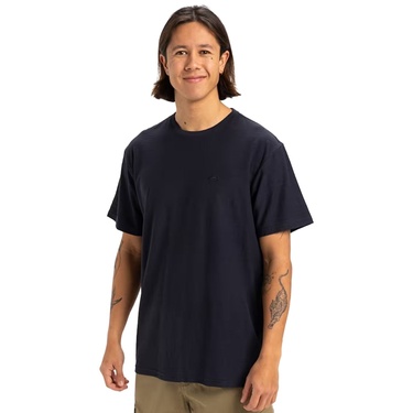  Quiksilver Slub Roundneck Erkek Mavi Tişört