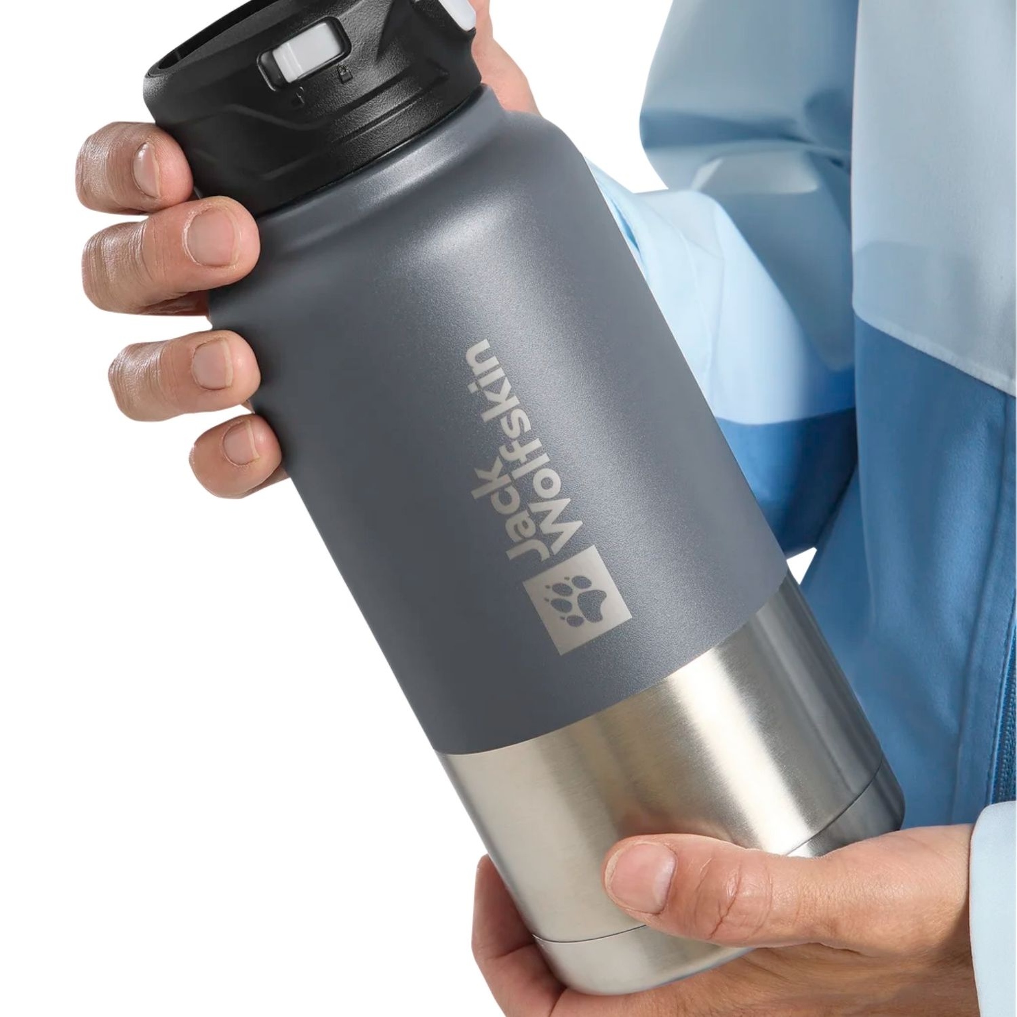 Jack Wolfskin Saima Insulated Straw Unisex Gri Termos