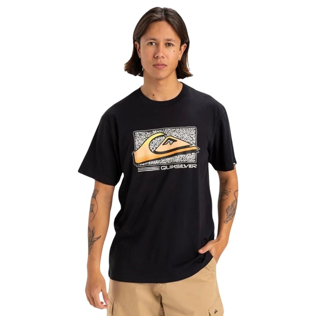  Quiksilver Retro Fade Erkek Siyah Tişört