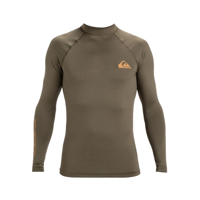  Quiksilver Everyday Upf50 Ls Erkek Yeşil Likra