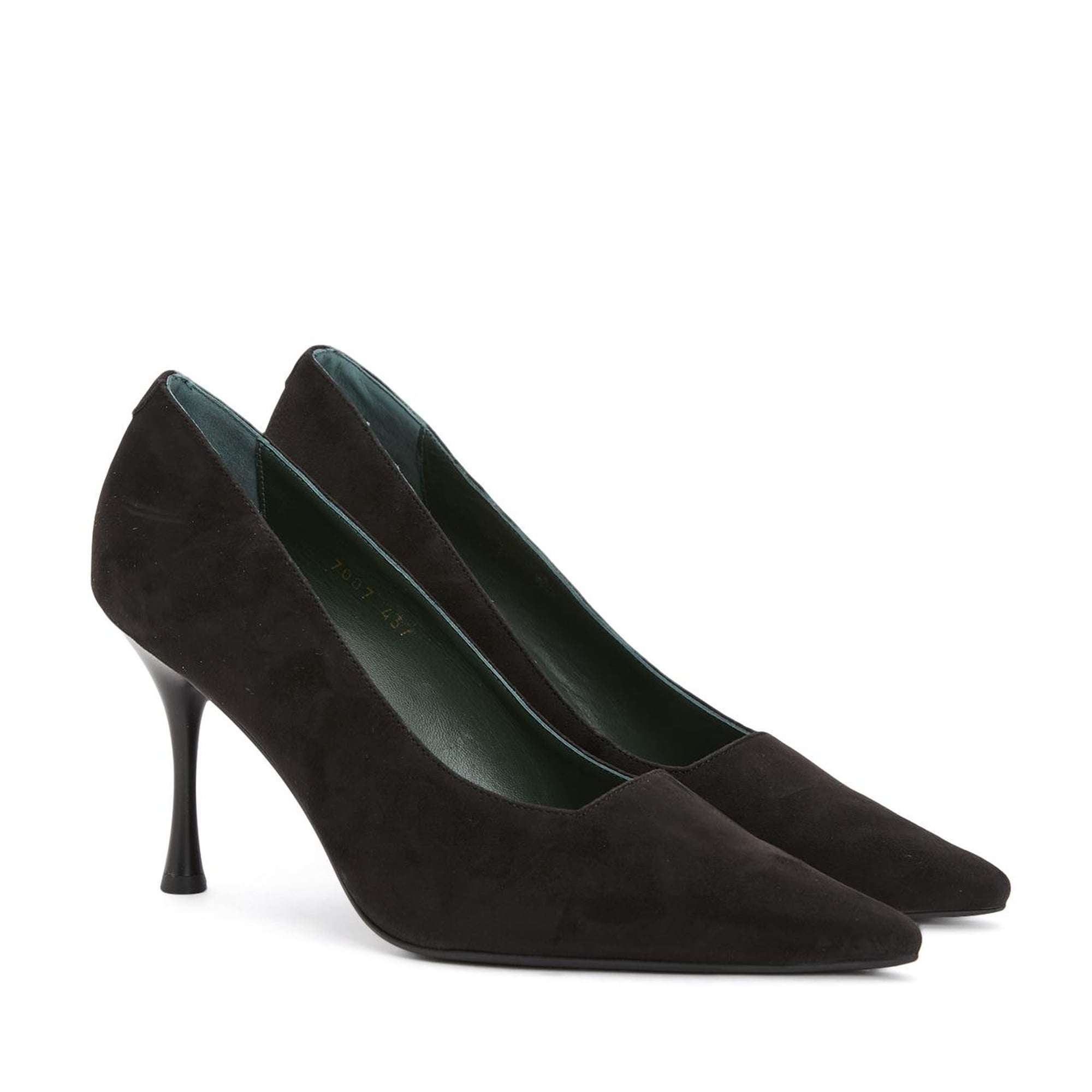 George Hogg Kadın Siyah Deri Stiletto