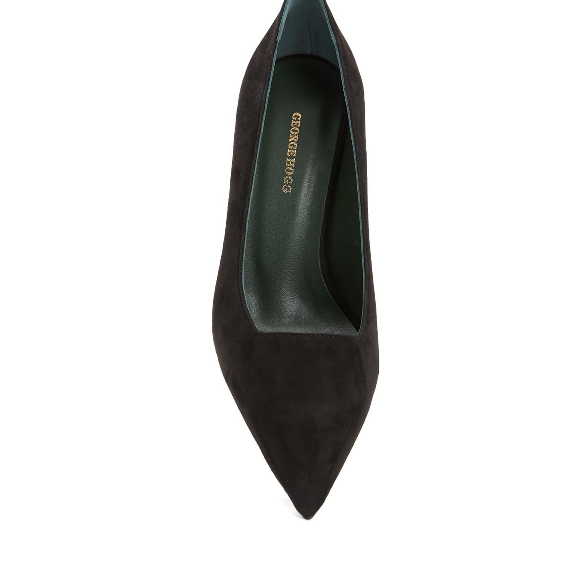 George Hogg Kadın Siyah Deri Stiletto