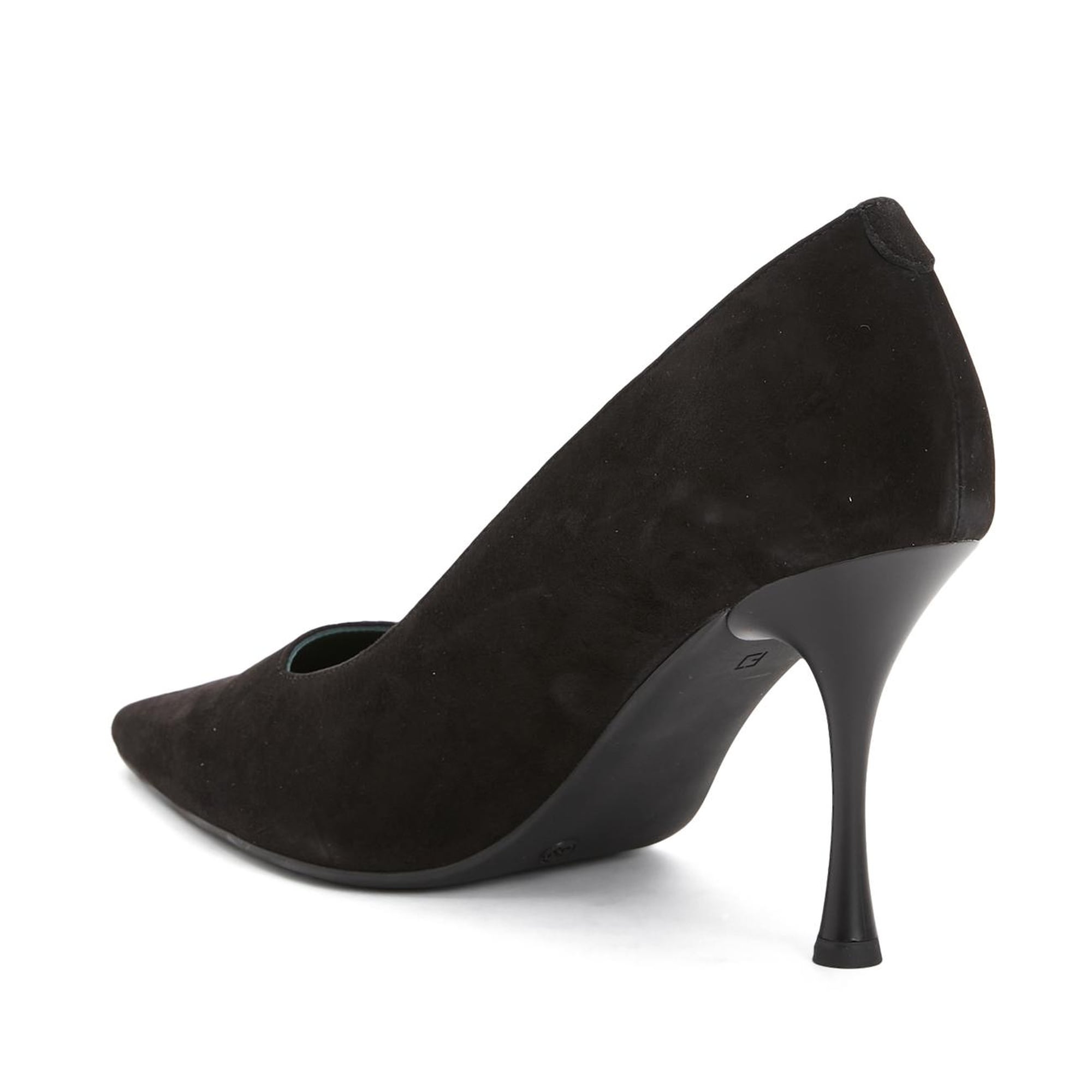 George Hogg Kadın Siyah Deri Stiletto