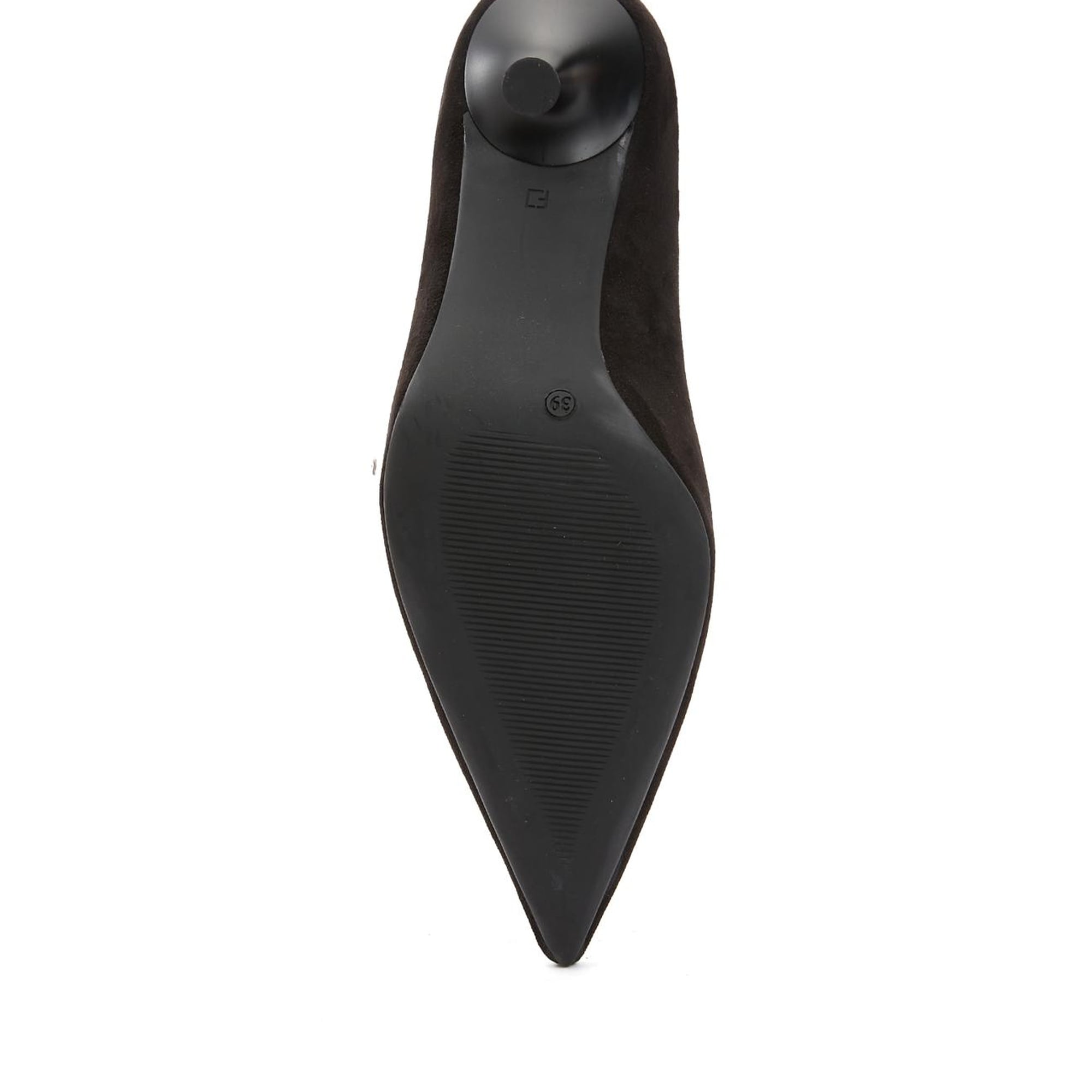 George Hogg Kadın Siyah Deri Stiletto