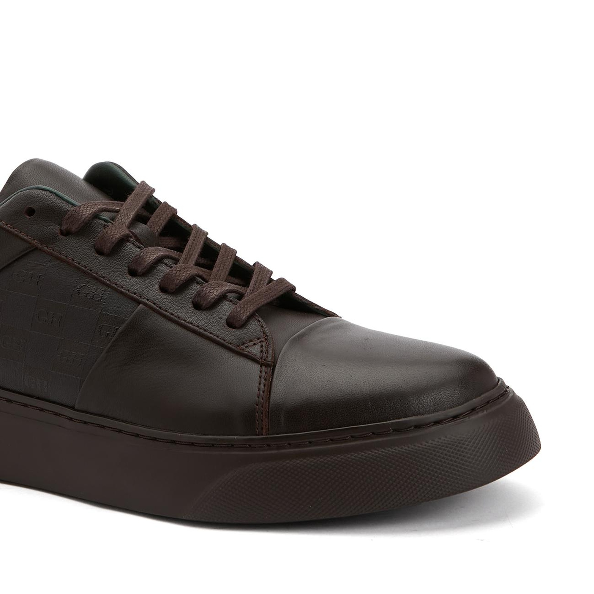 George Hogg Kadın Kahverengi Deri Sneaker