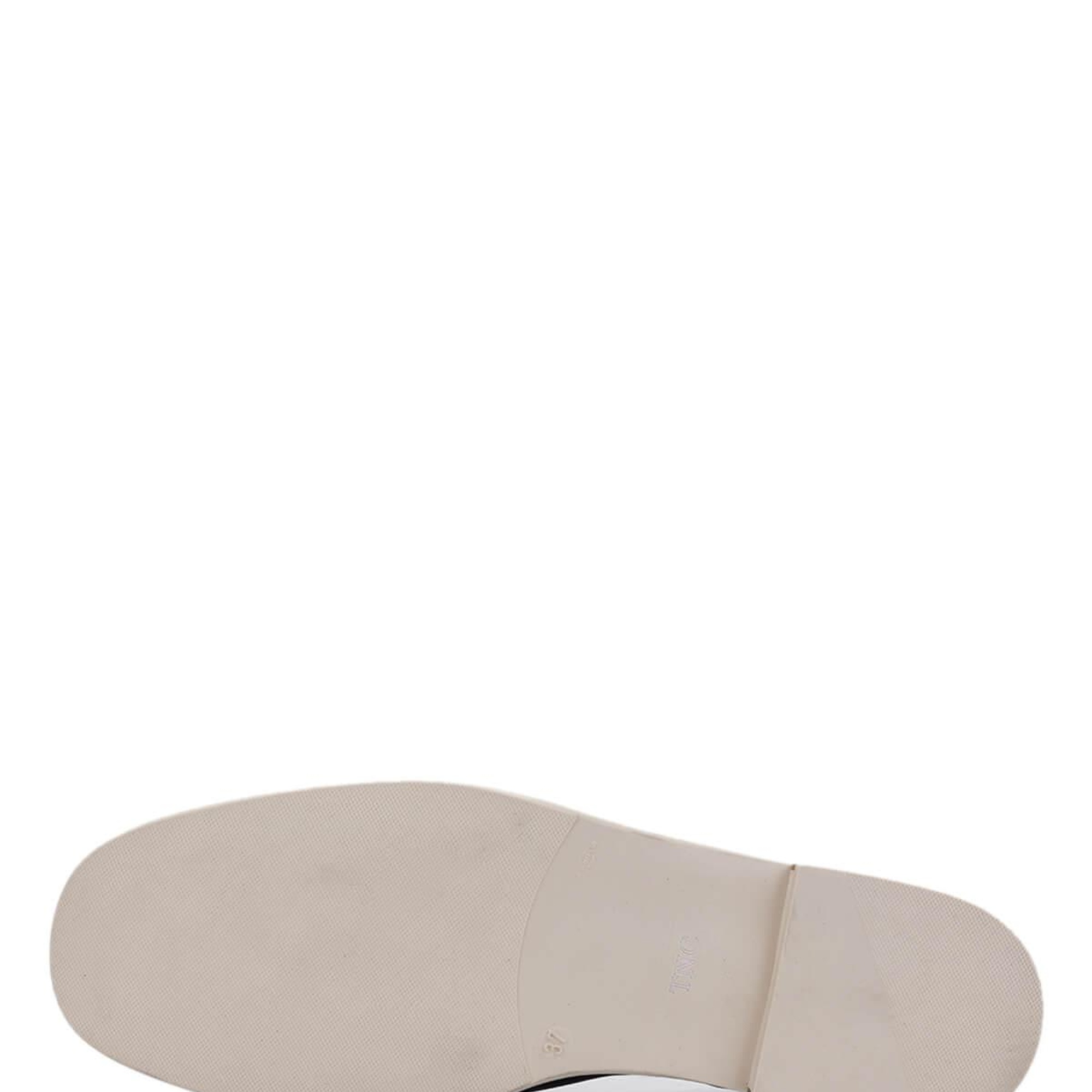 Tamer Tanca Kadın Hakiki Deri Siyah/Krem Babet Ayakkabı