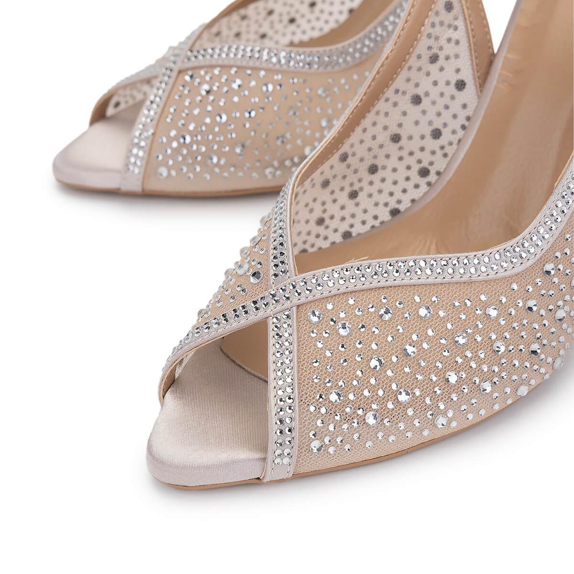 Tamer Tanca Kadın Vegan Bej Topuklu Ayakkabı