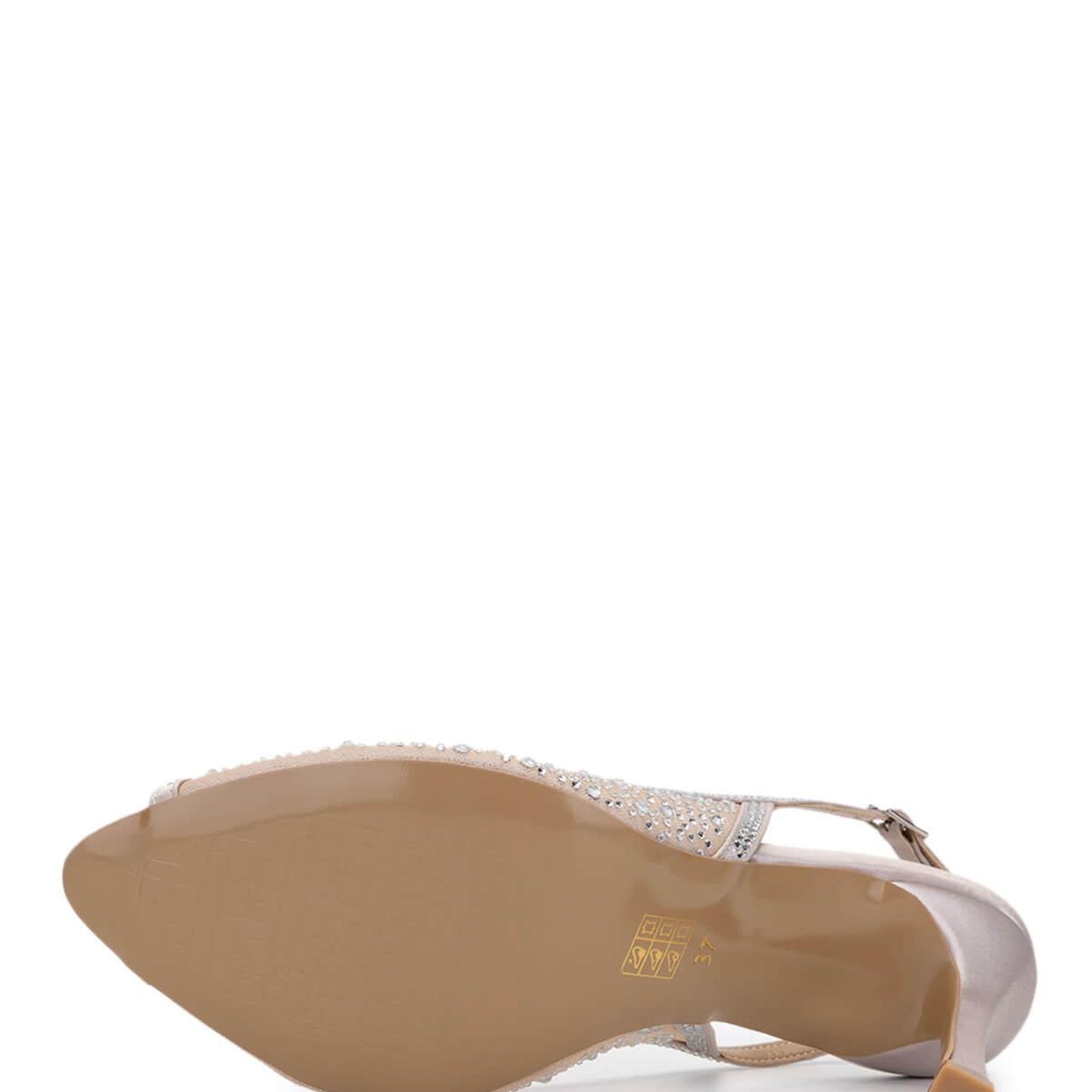 Tamer Tanca Kadın Vegan Bej Topuklu Ayakkabı