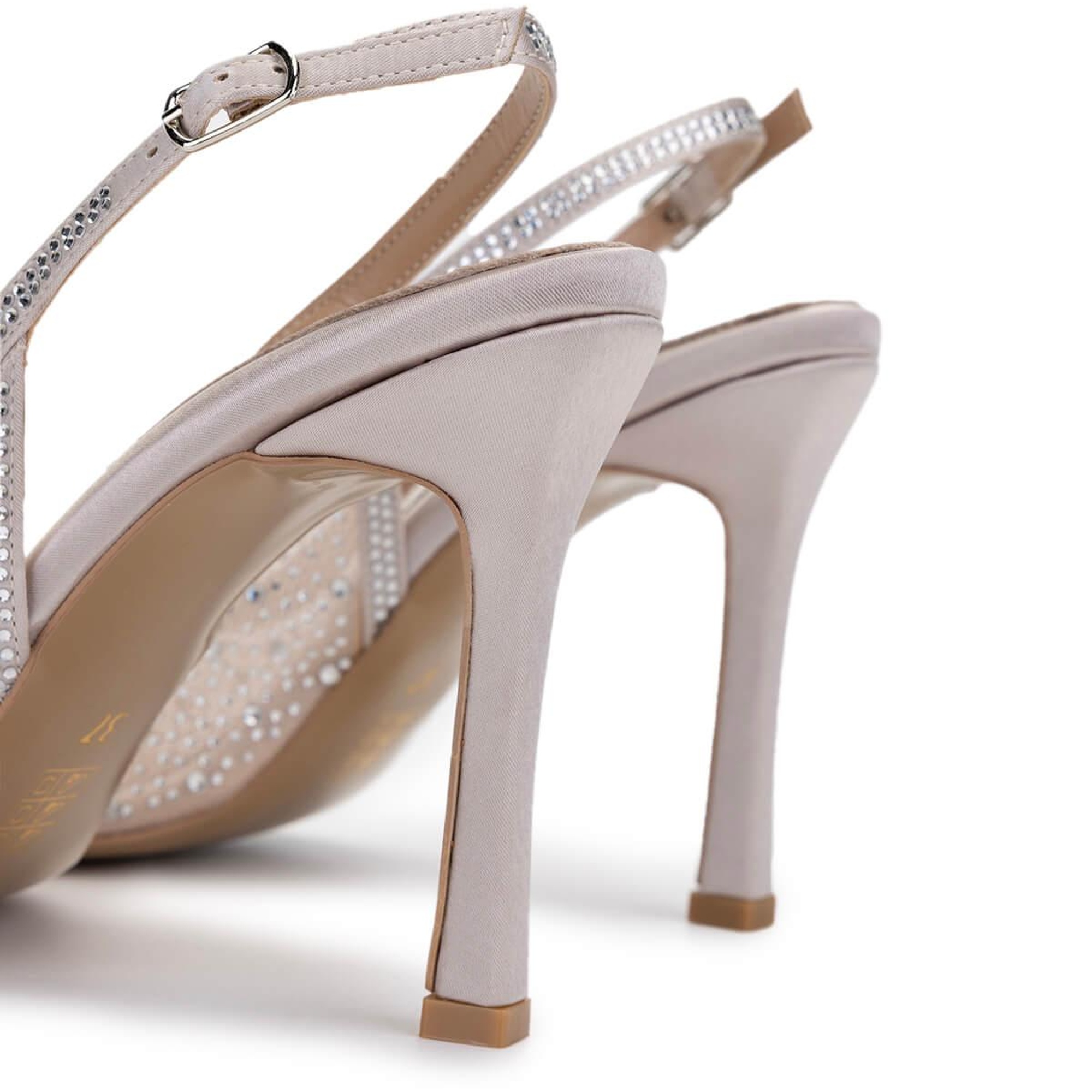 Tamer Tanca Kadın Vegan Bej Topuklu Ayakkabı