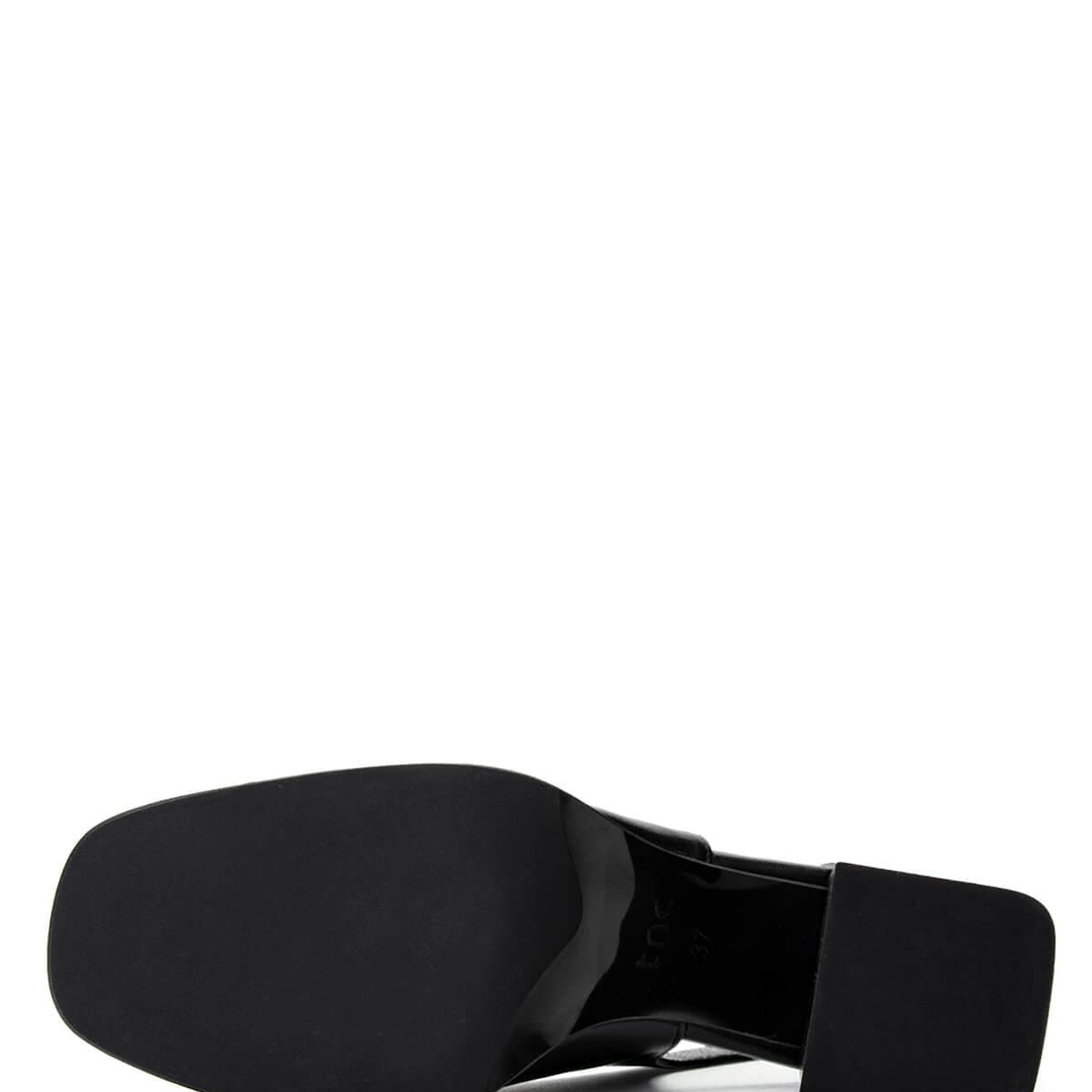 Tamer Tanca Kadın Hakiki Deri Siyah Deri Topuklu Ayakkabı