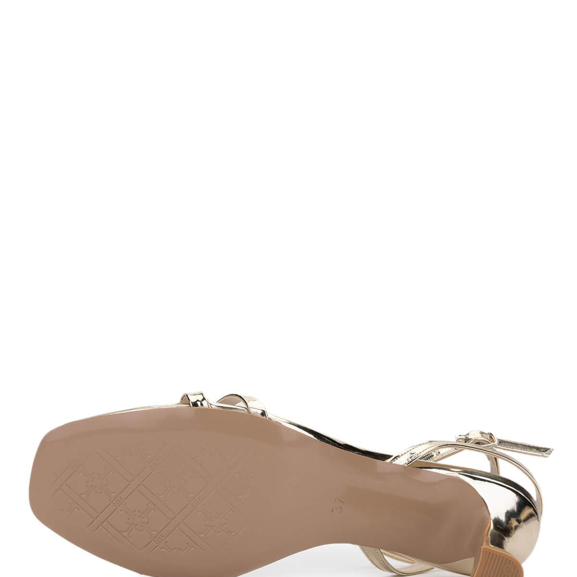 Tamer Tanca Kadın Vegan Altın Topuklu Ayakkabı