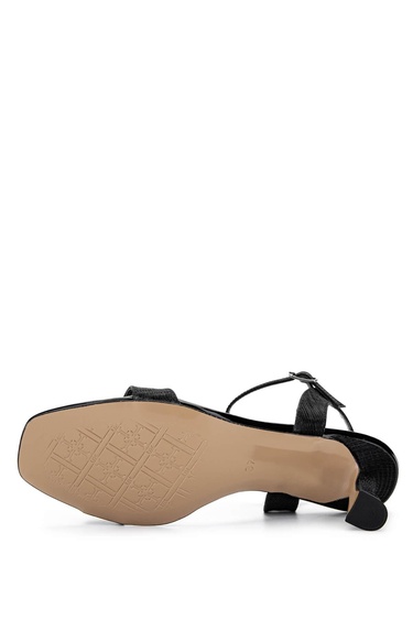  Tamer Tanca Kadın Vegan Siyah Topuklu Ayakkabı