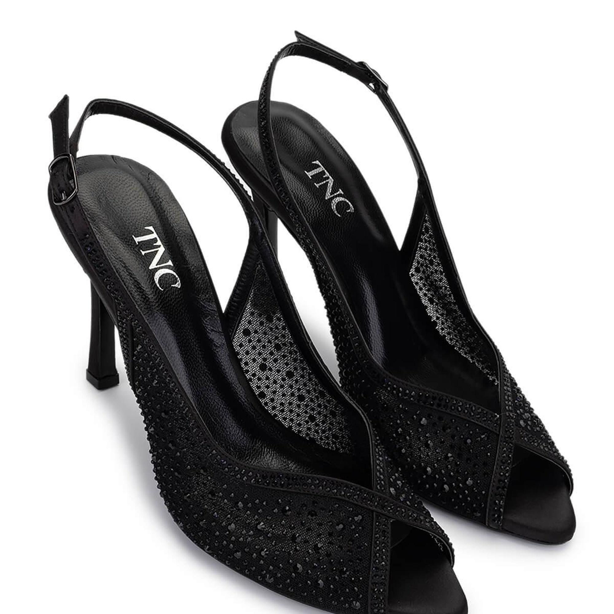 Tamer Tanca Kadın Vegan Siyah Topuklu Ayakkabı