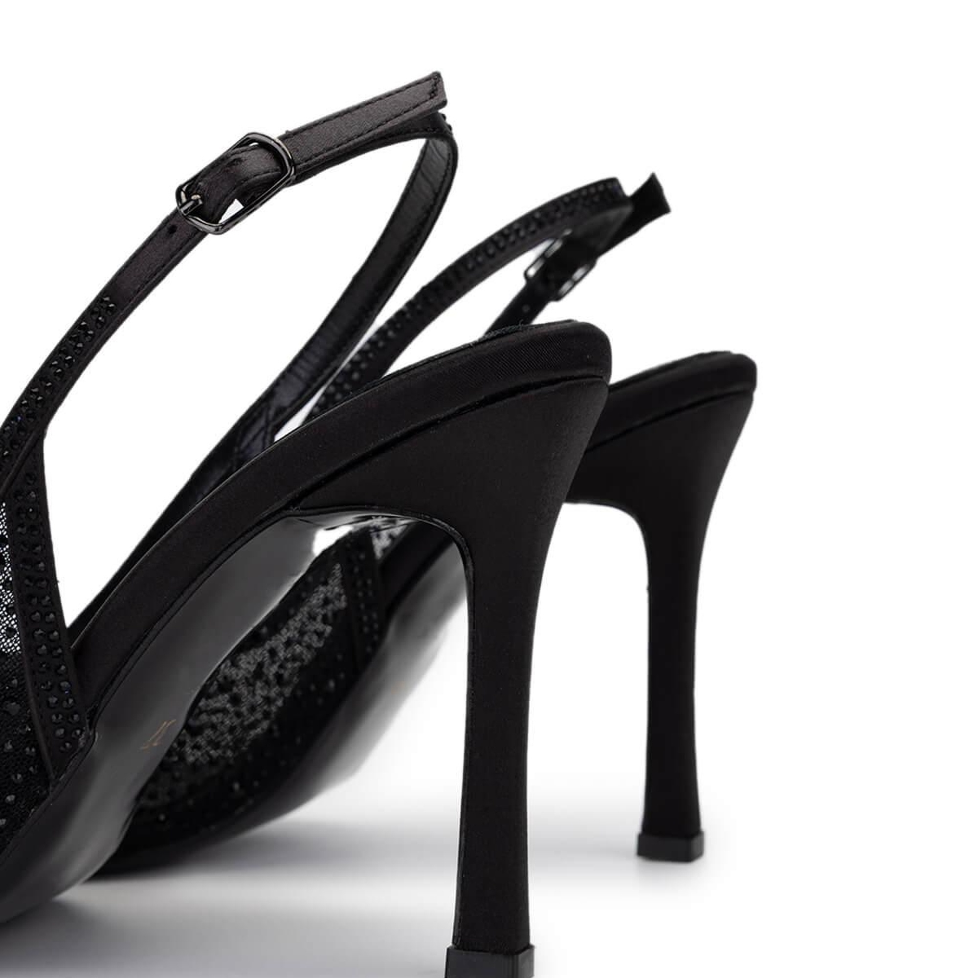 Tamer Tanca Kadın Vegan Siyah Topuklu Ayakkabı