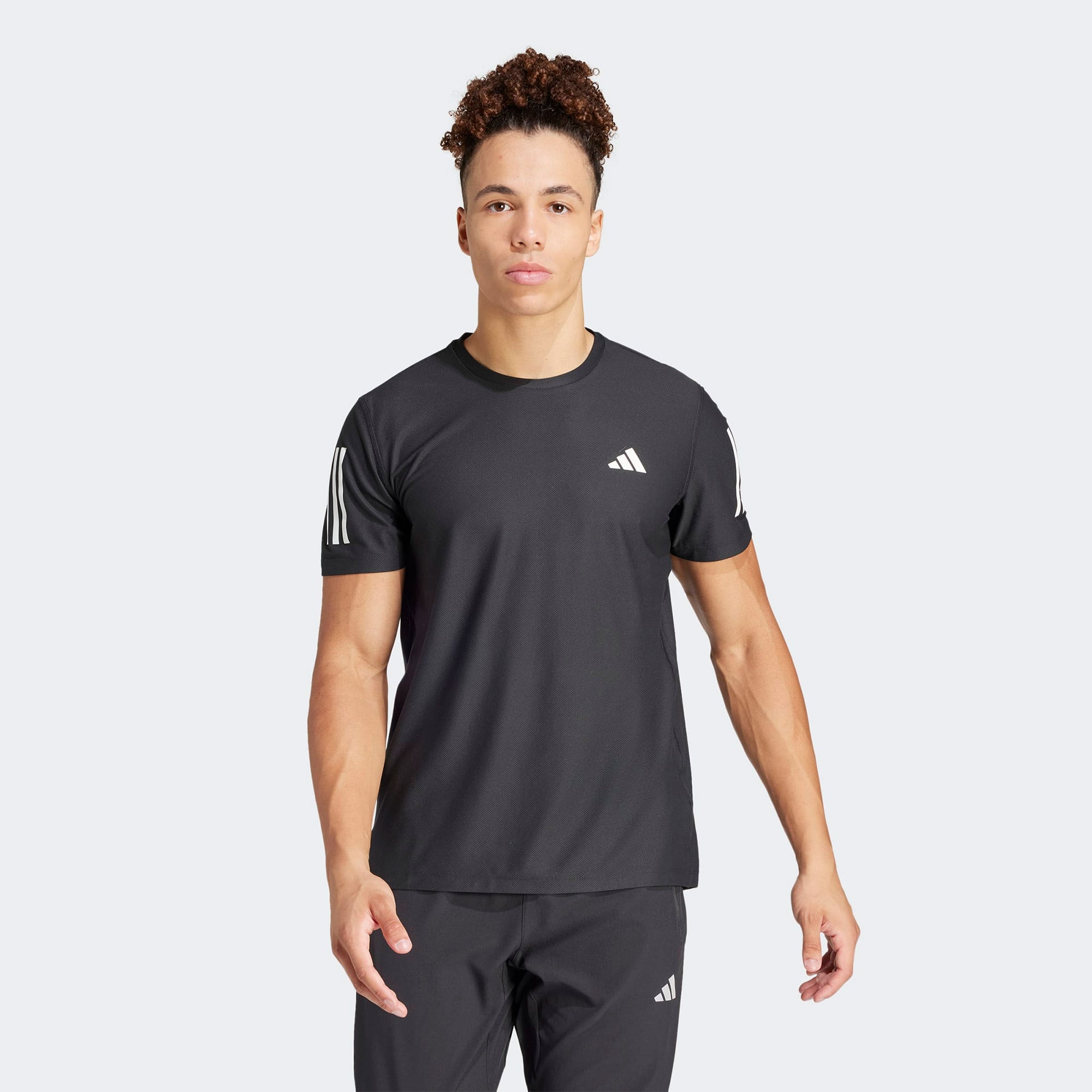 adidas Own The Run Erkek Siyah Koşu T-Shirt