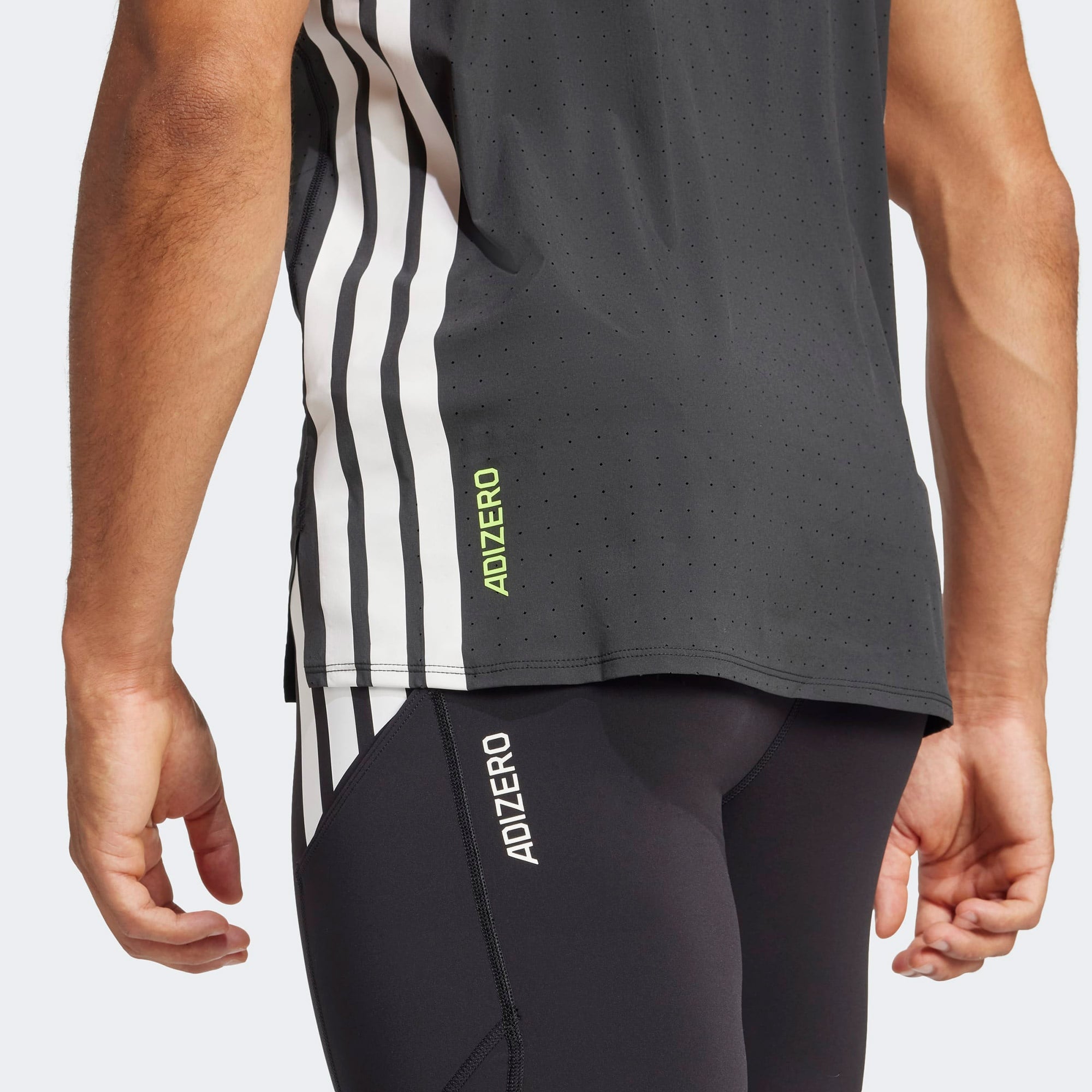 adidas Adizero Running Erkek Siyah Koşu T-Shirt