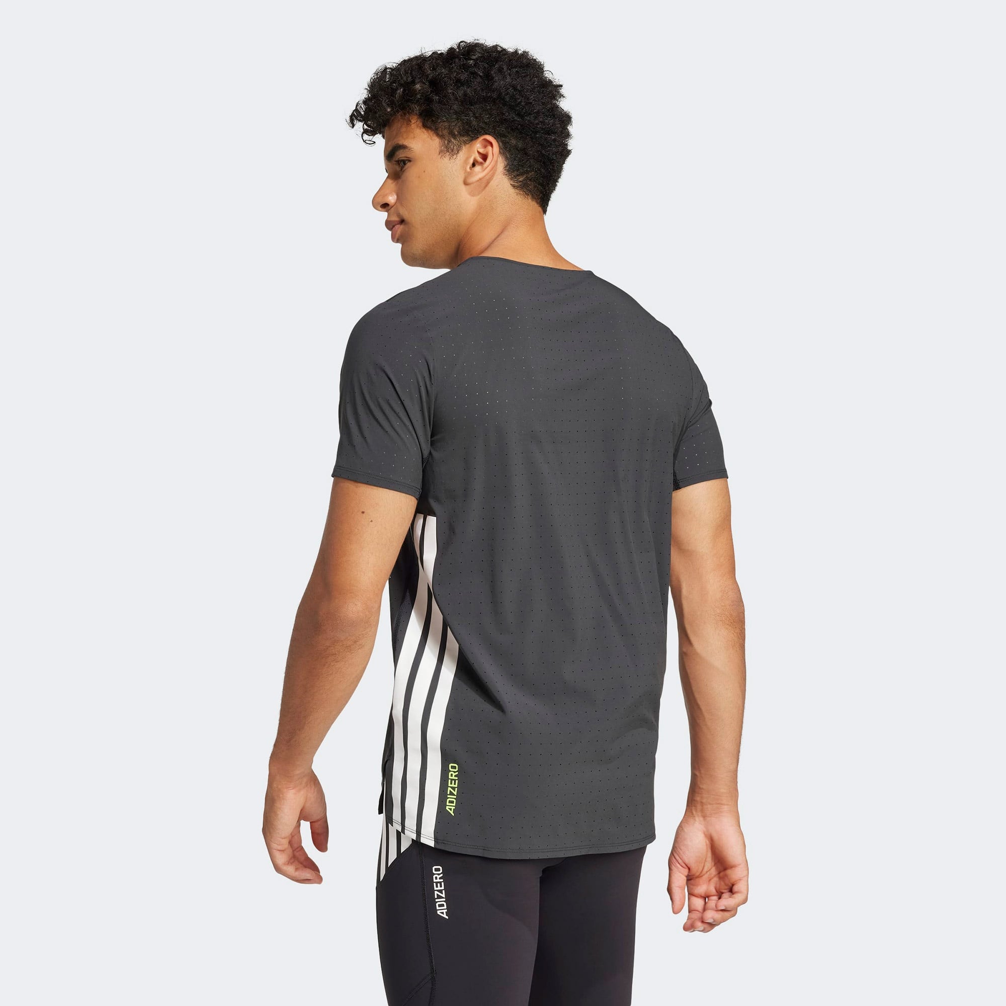 adidas Adizero Running Erkek Siyah Koşu T-Shirt