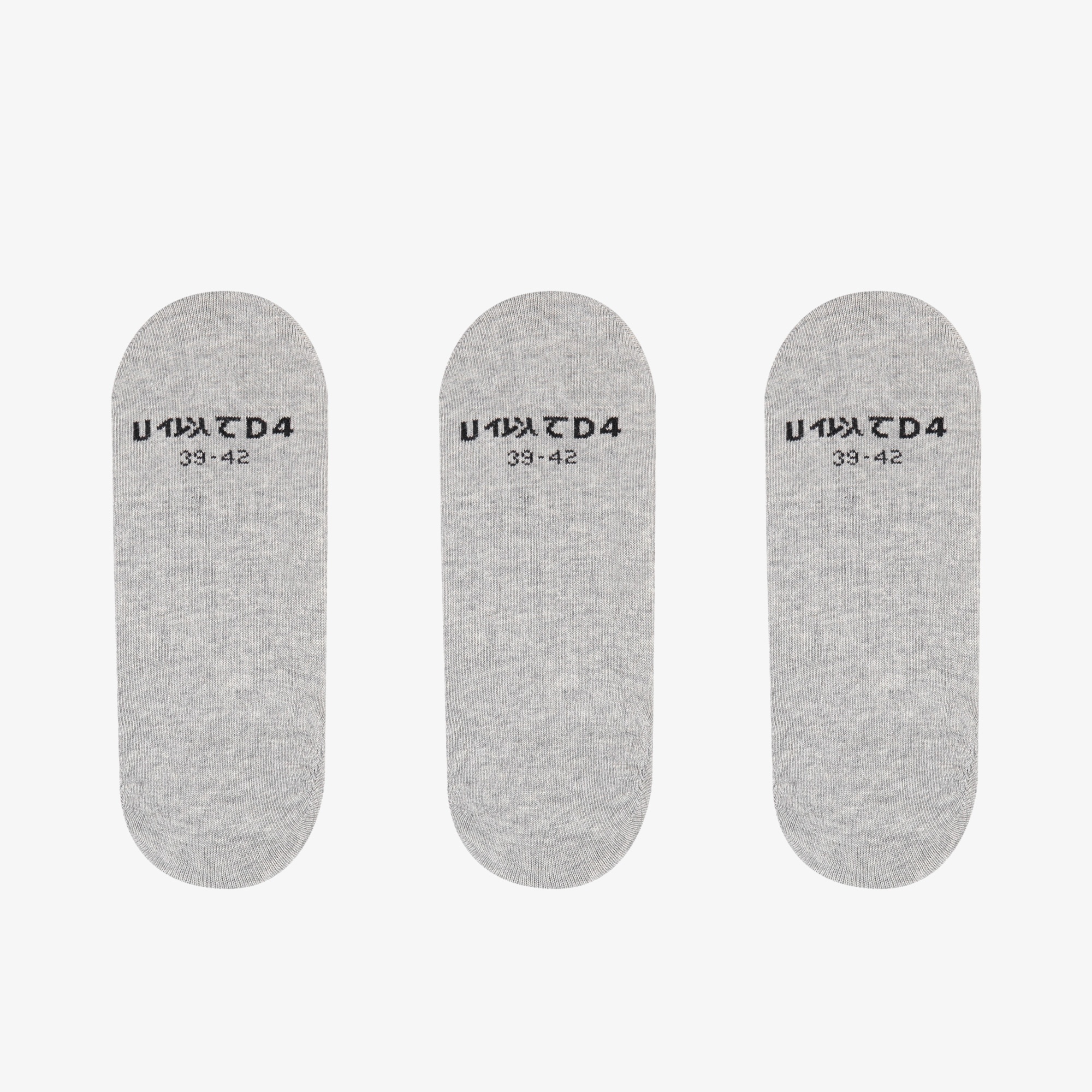 UNITED4 Classic 3lü Erkek Gri Çorap